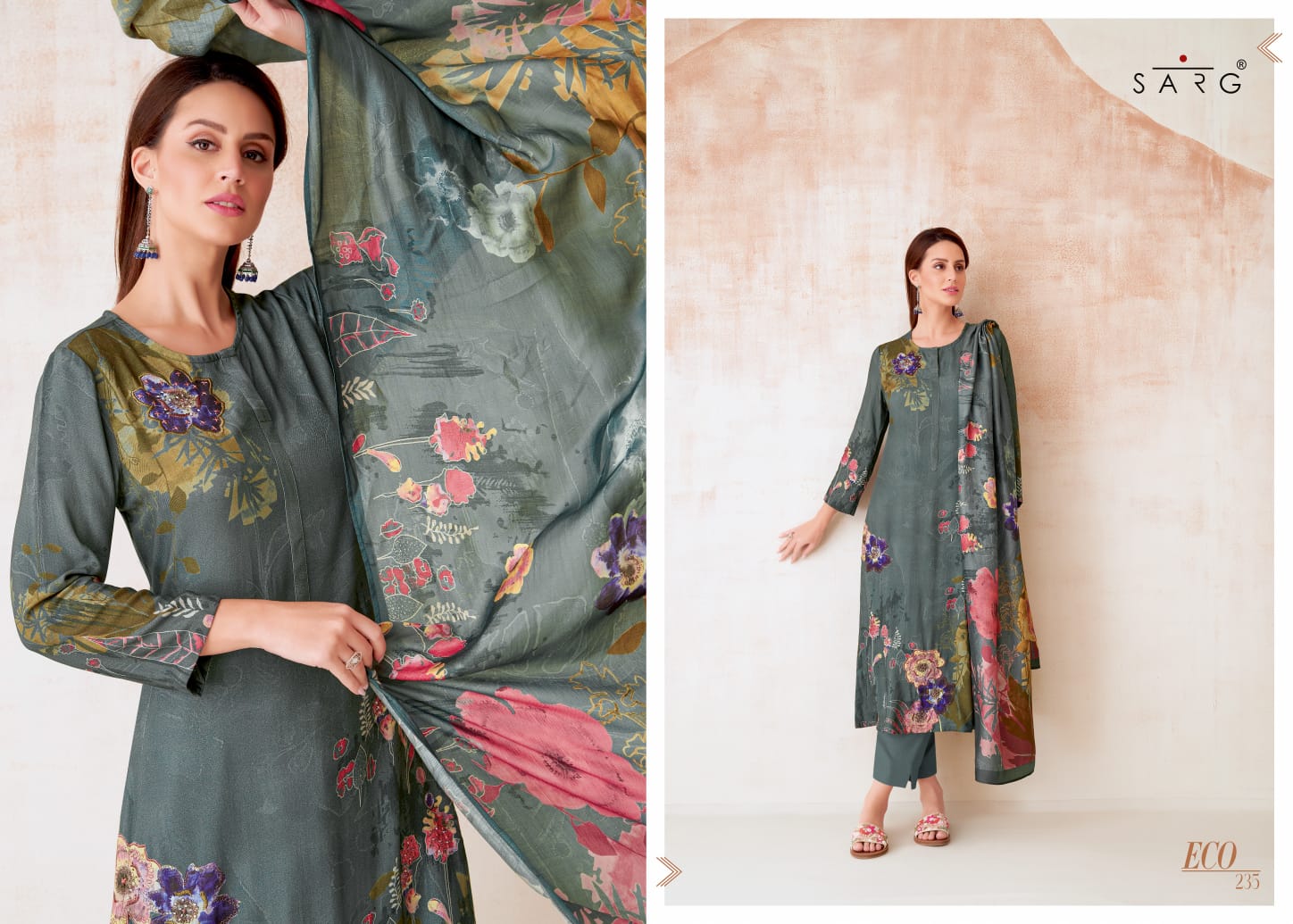 Eco Sarg Twill Pashmina Suits