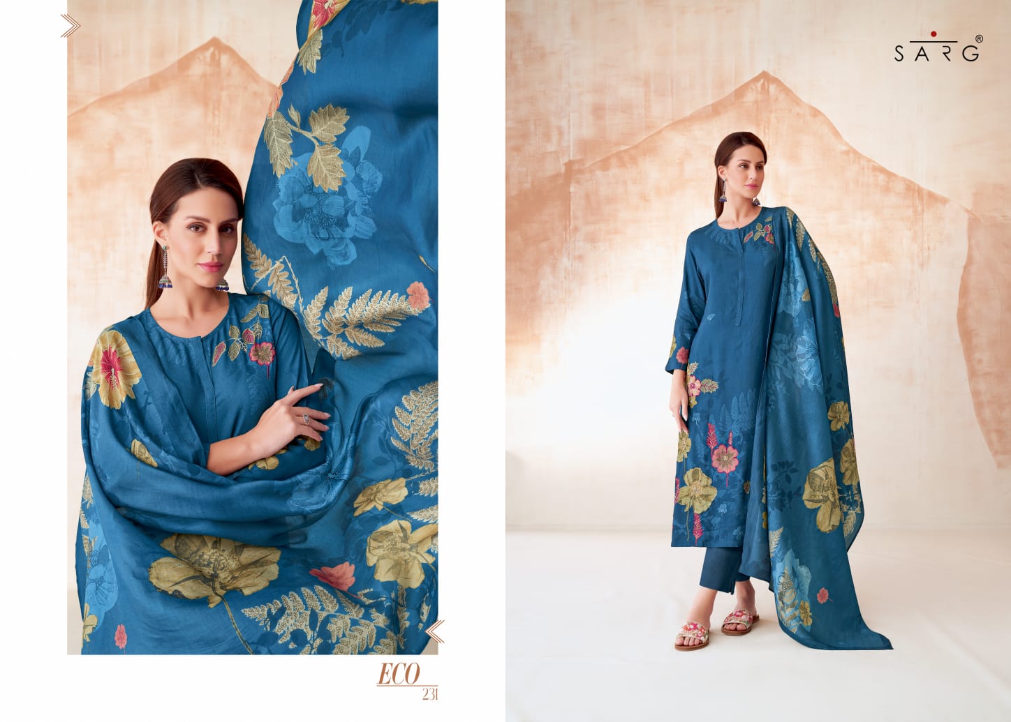 Eco Sarg Twill Pashmina Suits