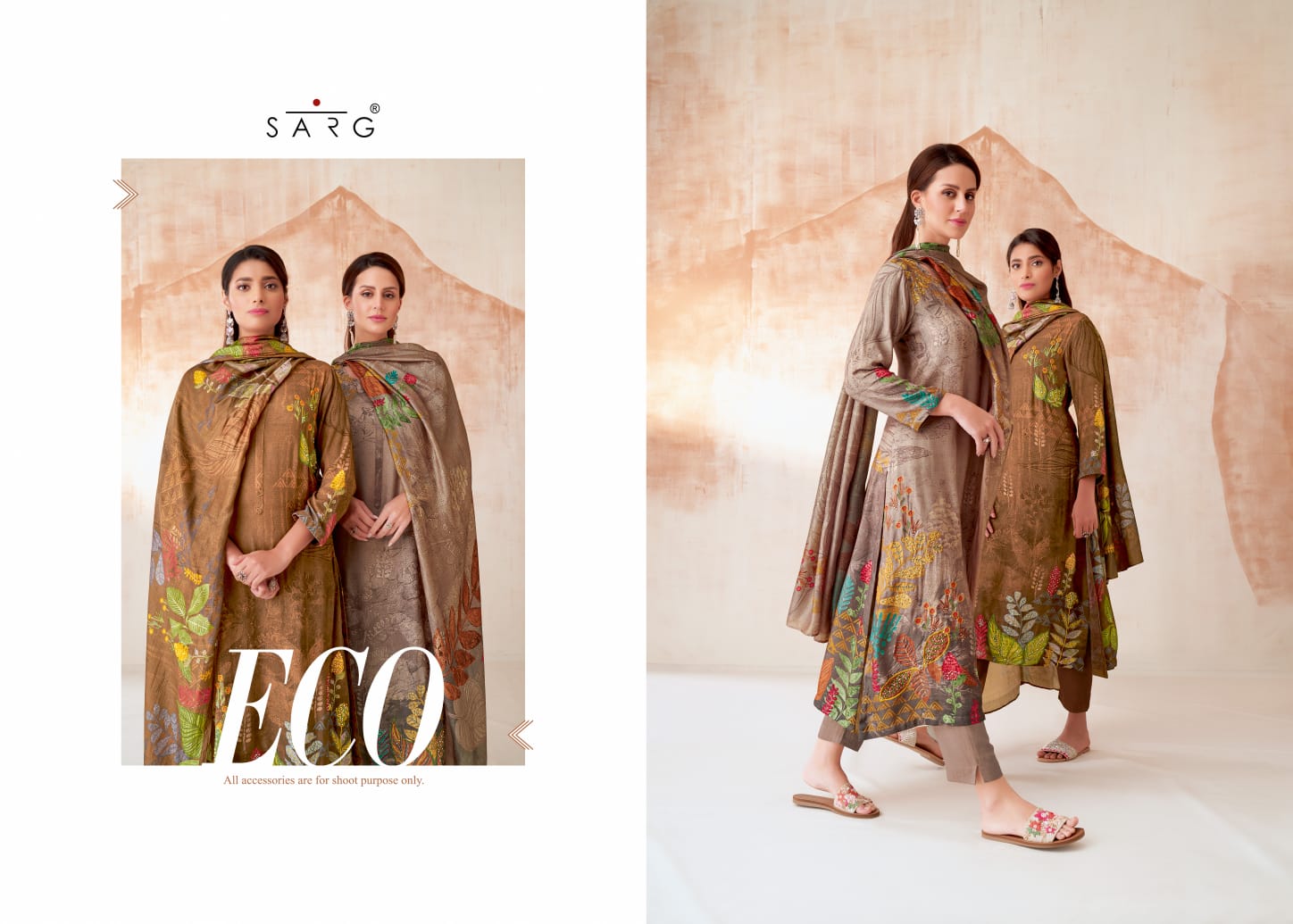 Eco Sarg Twill Pashmina Suits