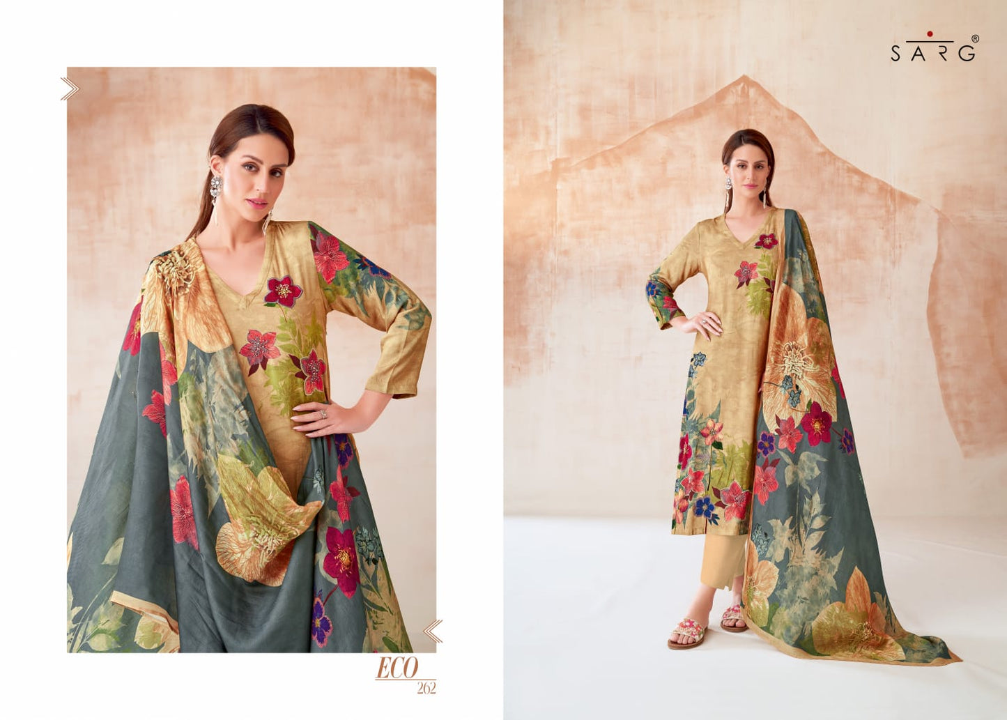 Eco Sarg Twill Pashmina Suits