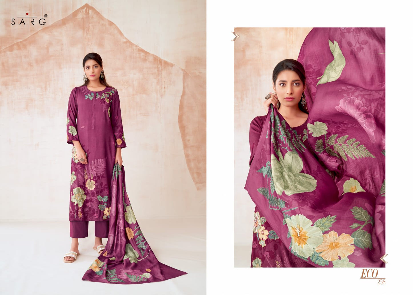 Eco Sarg Twill Pashmina Suits