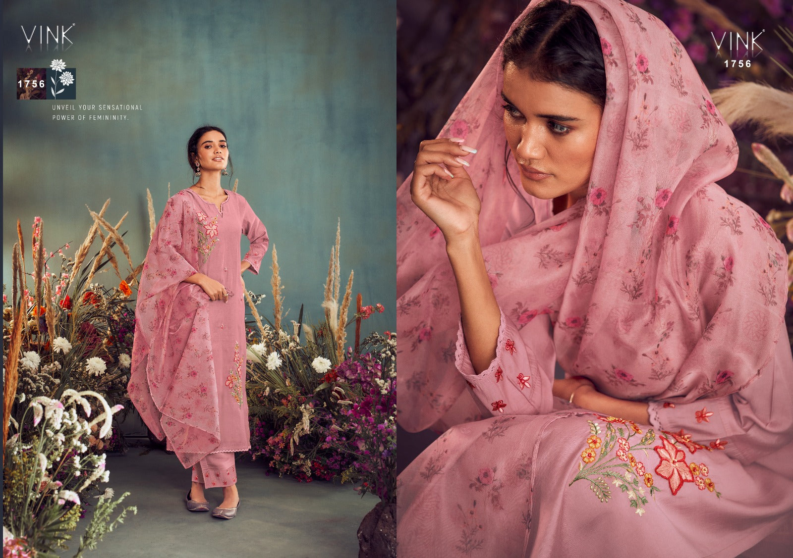 Ehsaas Vink Viscose Readymade Pant Style Suits