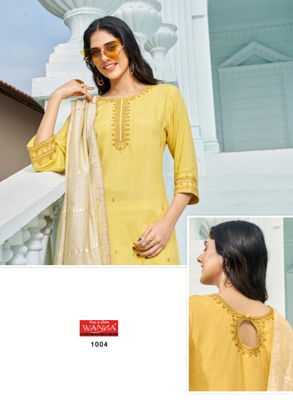 Ekaya Wanna Viscose Readymade Pant Style Suits