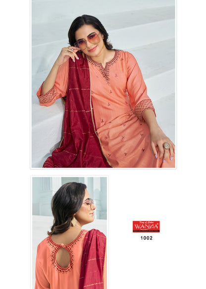 Ekaya Wanna Viscose Readymade Pant Style Suits