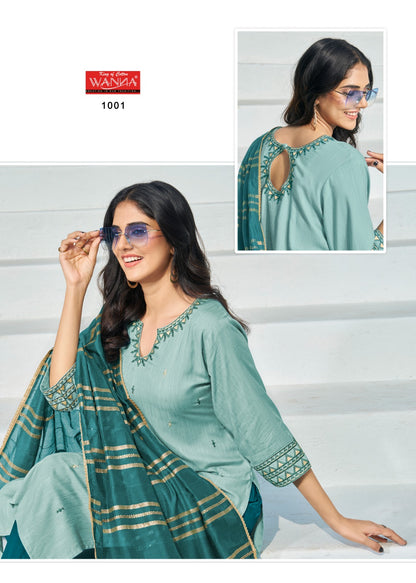 Ekaya Wanna Viscose Readymade Pant Style Suits