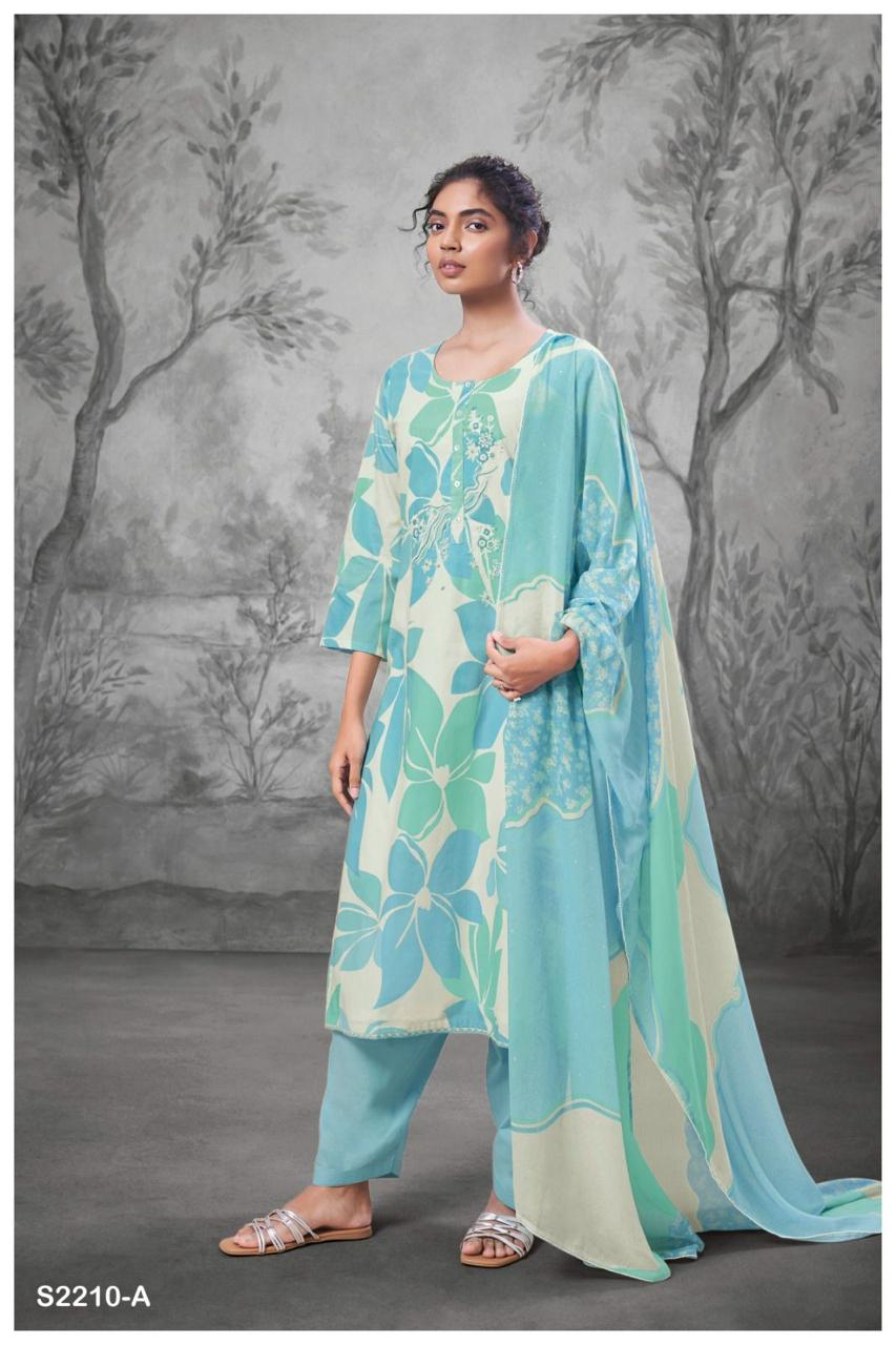 Ekveera 2210 Ganga Cotton Plazzo Style Suits