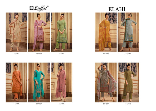 Elahi Zulfat Designer Pashmina Suits