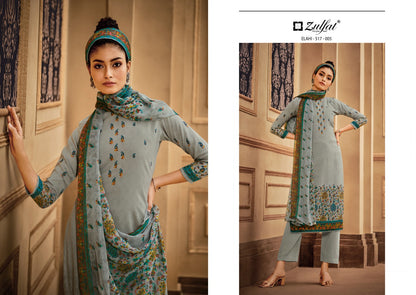 Elahi Zulfat Designer Pashmina Suits