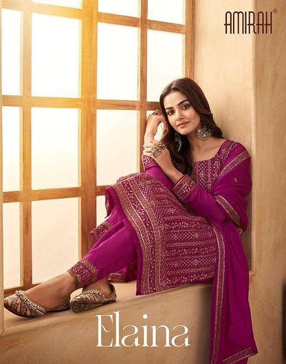 Elaina Amirah Silk Pant Style Suits