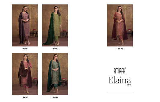 Elaina Vol 2 Amirah Silk Georgette Pant Style Suits