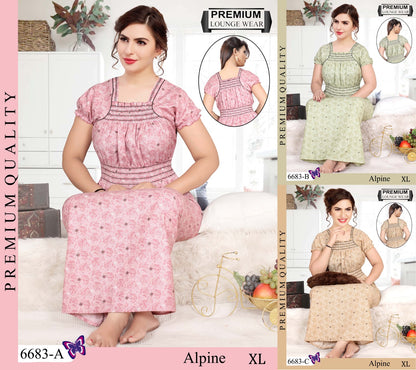 Elastic-2002 Shivani Night Gowns