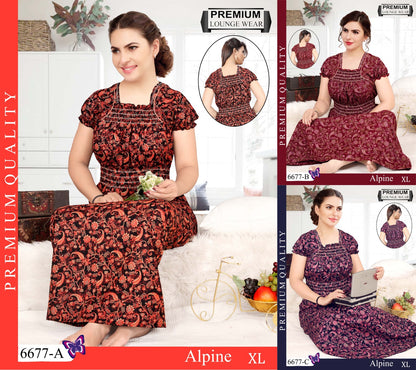 Elastic-2002 Shivani Night Gowns