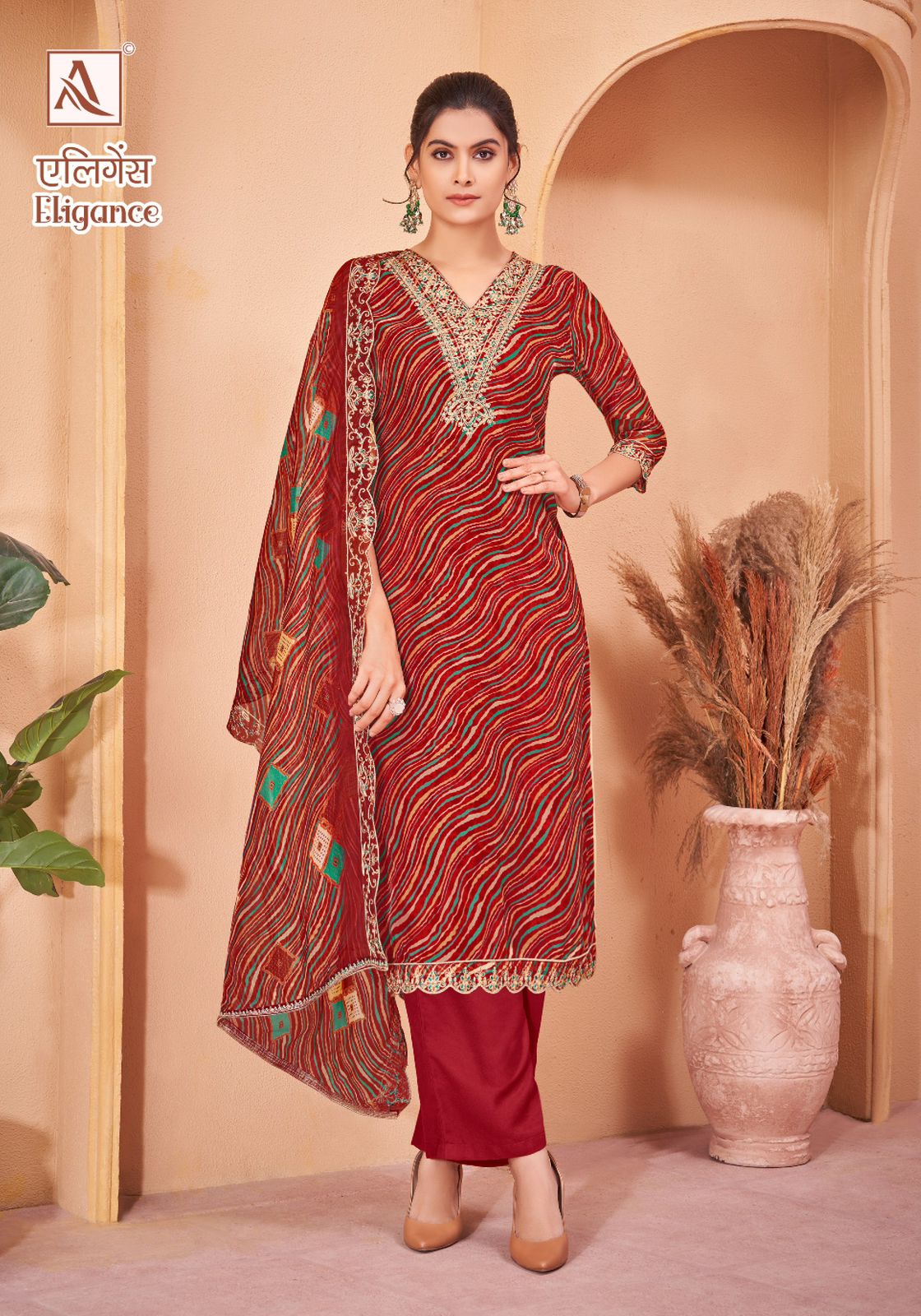 Eligance Alok Organza Pant Style Suits