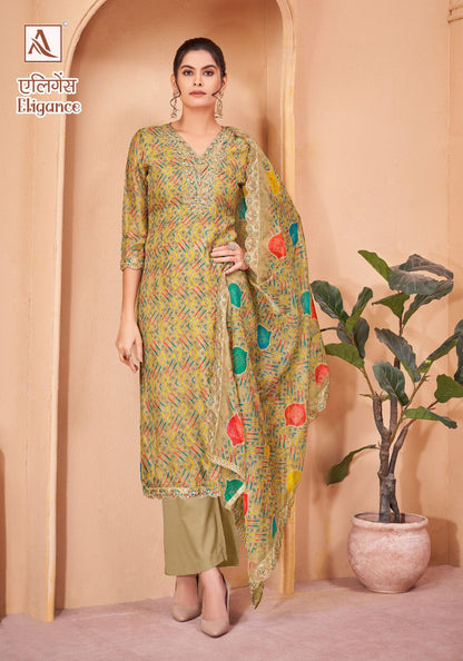 Eligance Alok Organza Pant Style Suits
