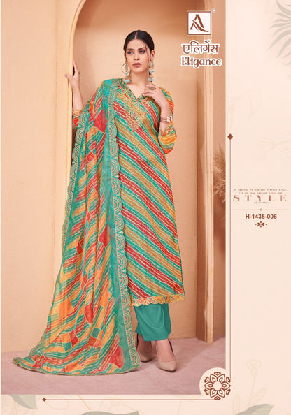 Eligance Alok Organza Pant Style Suits