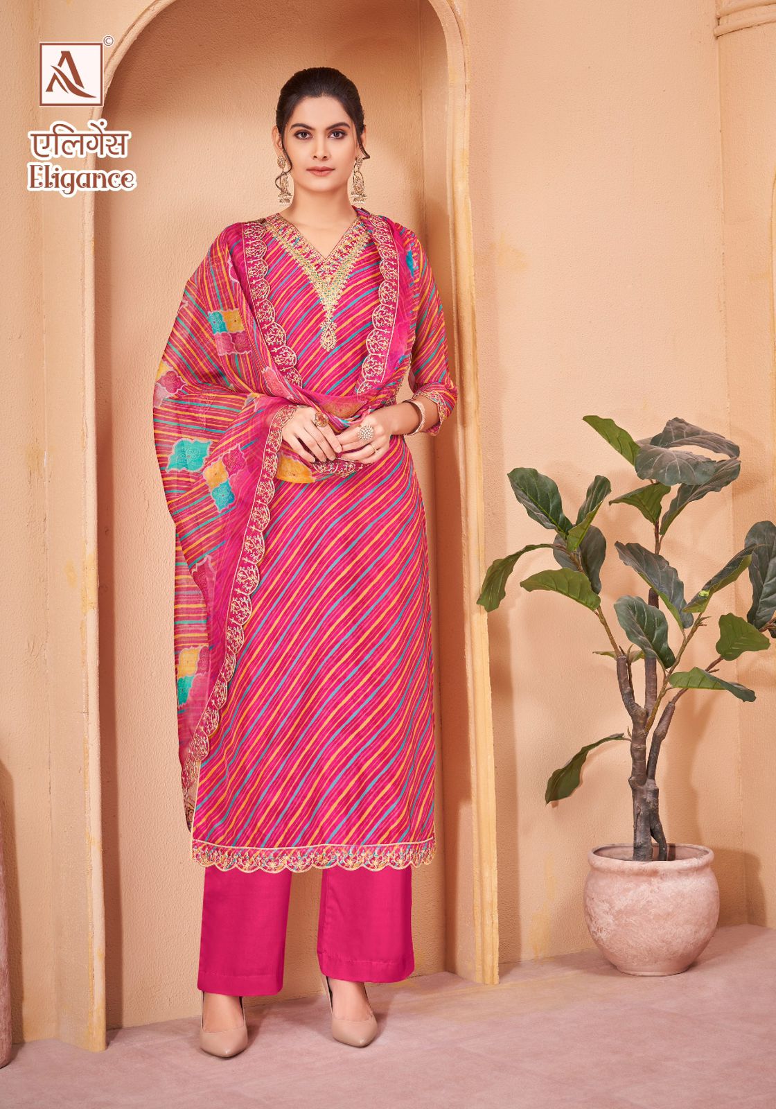 Eligance Alok Organza Pant Style Suits