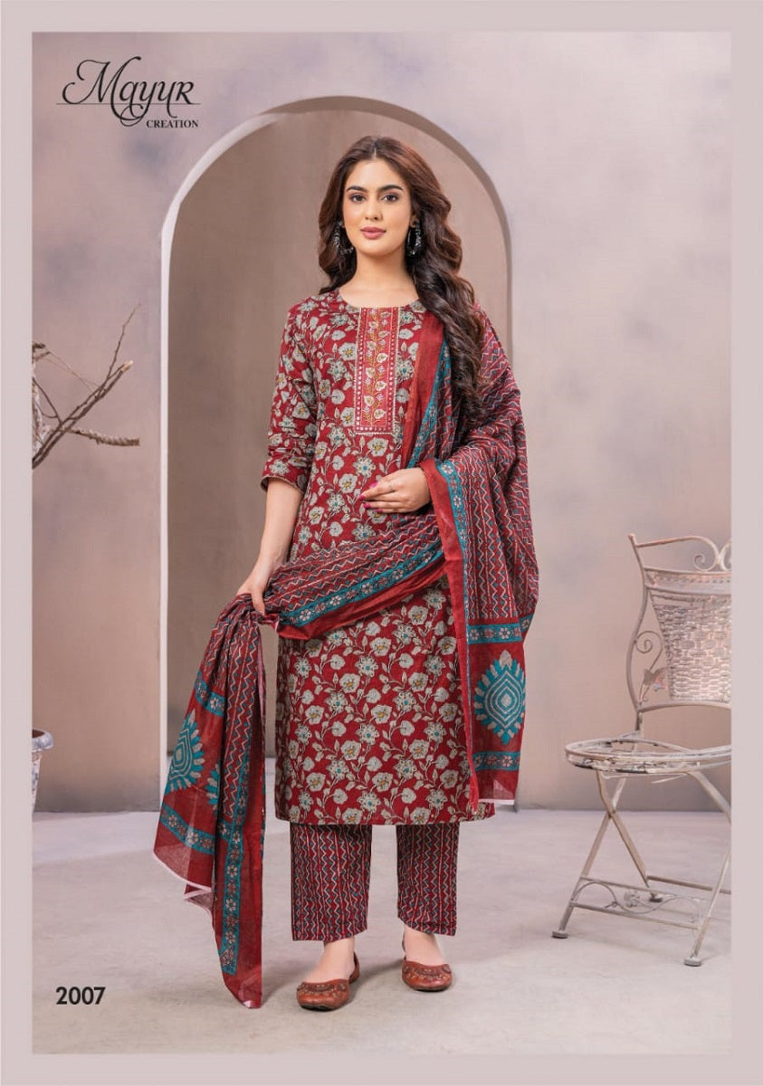 Elegance Vol 2 Mayur Creation Cotton Dress Material – Kavya Style Plus