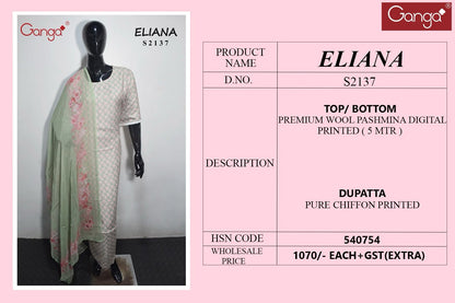 Eliana Ganga Pashmina Suits