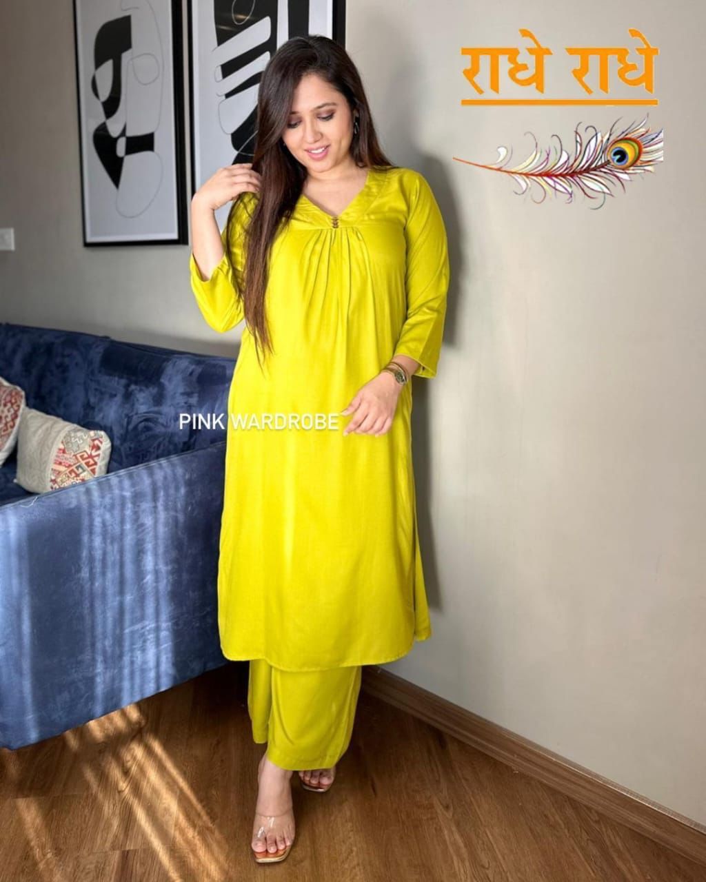 Elifanta Qubo Cotton Slub Kurti Plazzo Set
