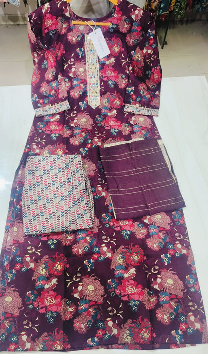 Eliza-1502 Dveeja Fashion Modal Chanderi Readymade Pant Style Suits