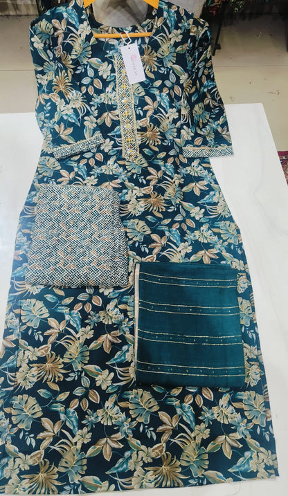 Eliza-1502 Dveeja Fashion Modal Chanderi Readymade Pant Style Suits