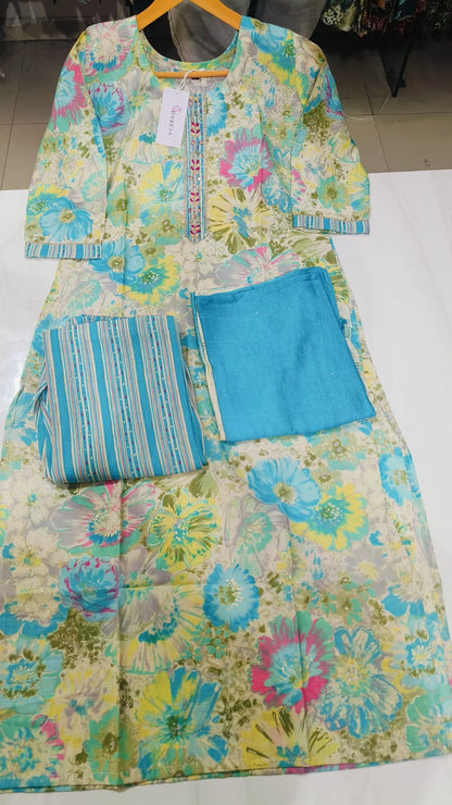 Eliza-1502 Dveeja Fashion Modal Chanderi Readymade Pant Style Suits