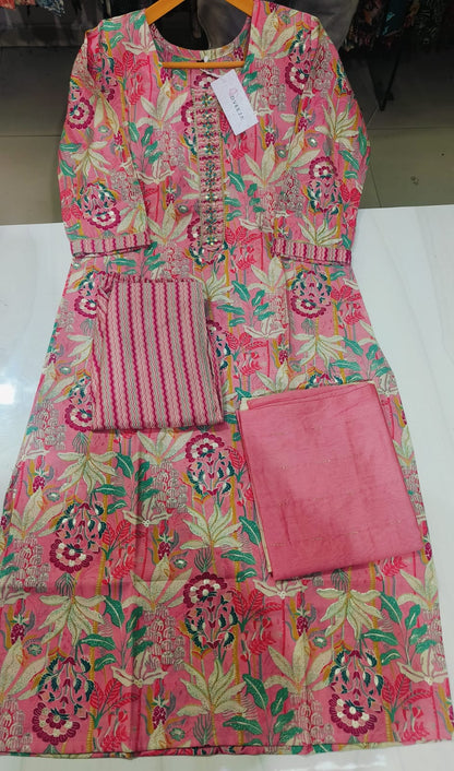 Eliza-1502 Dveeja Fashion Modal Chanderi Readymade Pant Style Suits