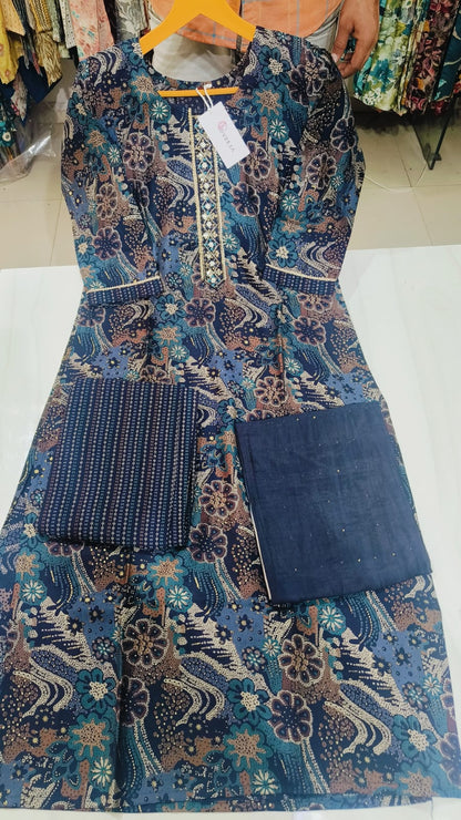 Eliza-1502 Dveeja Fashion Modal Chanderi Readymade Pant Style Suits