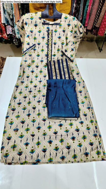 Eliza Series Dveeja Fashion Chanderi Readymade Pant Style Suits