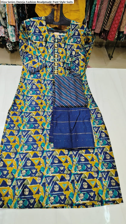 Eliza Series Dveeja Fashion Chanderi Readymade Pant Style Suits