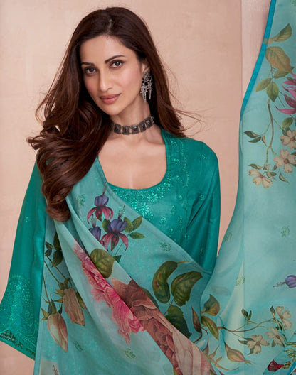 Elora Aashirwad Creation Tussar Silk Pant Style Suits