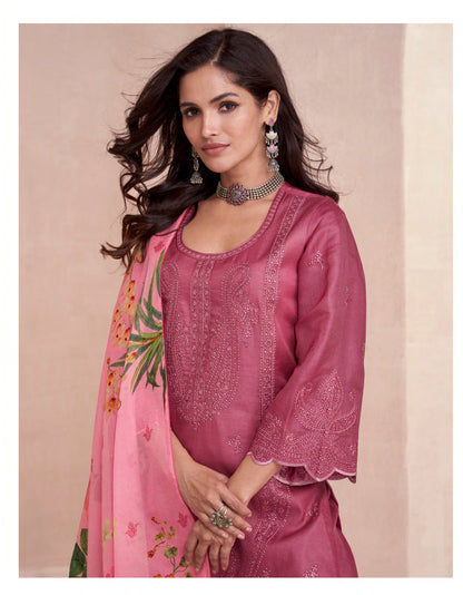 Elora Aashirwad Creation Tussar Silk Pant Style Suits