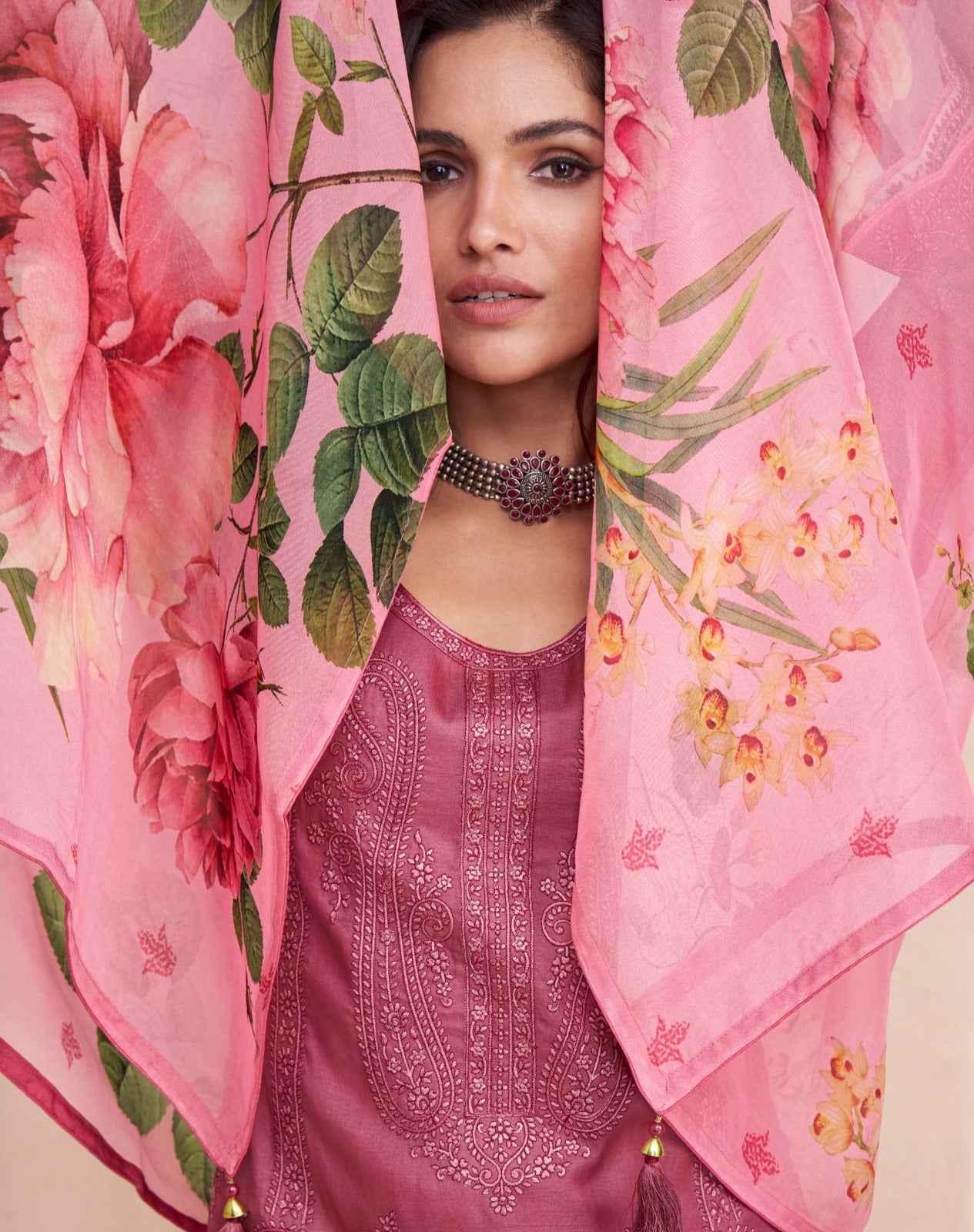 Elora Aashirwad Creation Tussar Silk Pant Style Suits