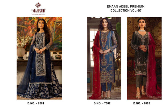 Emaan Adeel Premium Collection Vol 7 Mahnur Georgette Pakistani Salwar Suits