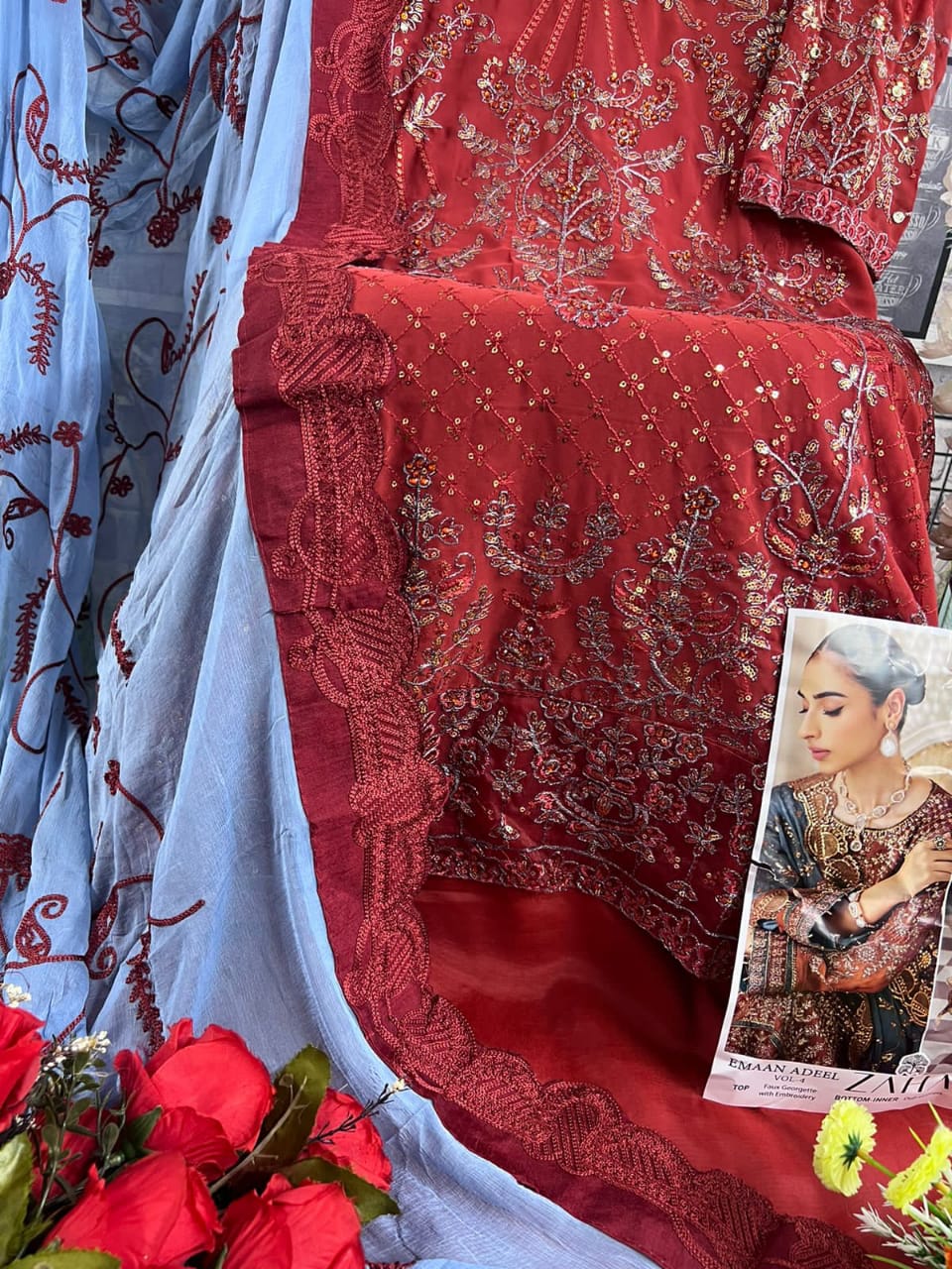 Emaan Adeel Vol 4 Zaha Georgette Pakistani Salwar Suits