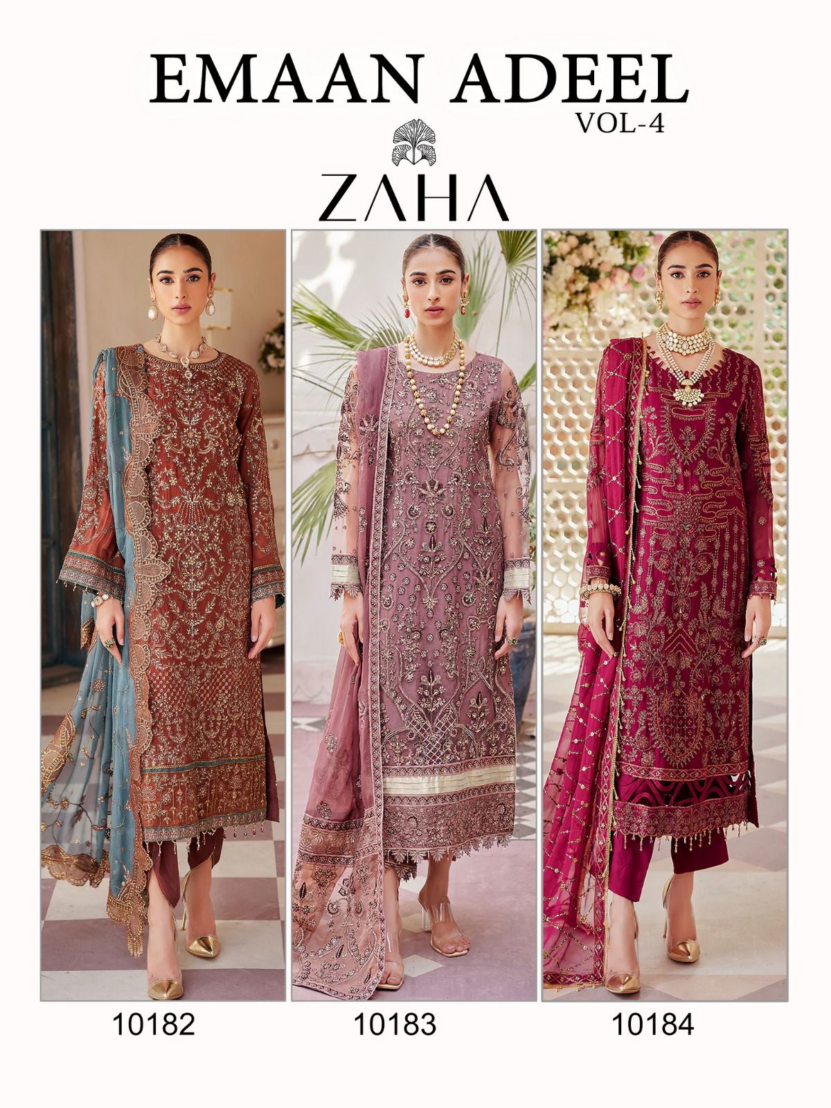 Emaan Adeel Vol 4 Zaha Georgette Pakistani Salwar Suits