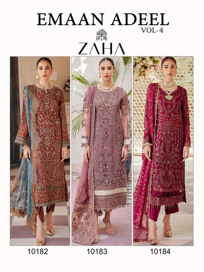 Emaan Adeel Vol 4 Zaha Georgette Pakistani Salwar Suits