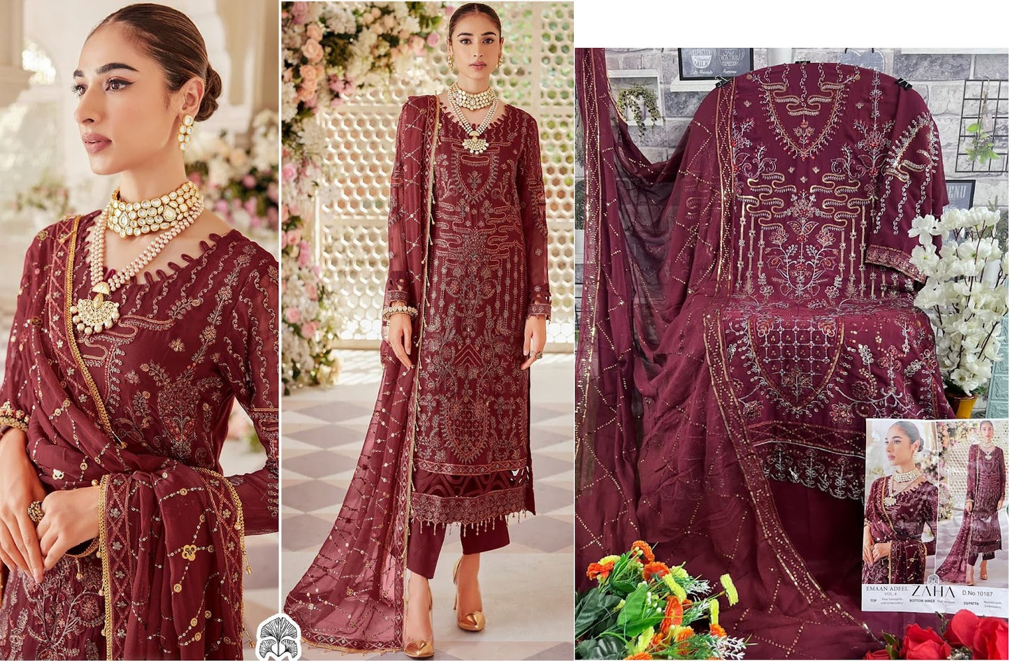 Emaan Adeel Vol 4 Zaha Georgette Pakistani Salwar Suits