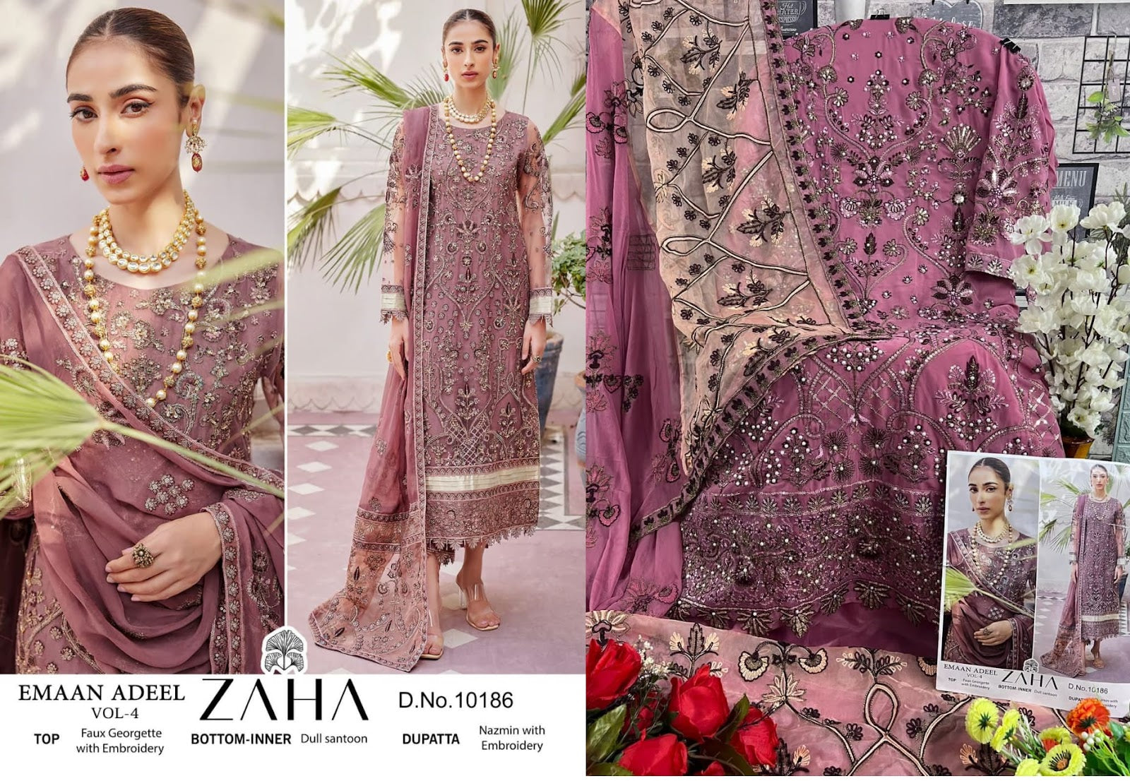 Emaan Adeel Vol 4 Zaha Georgette Pakistani Salwar Suits
