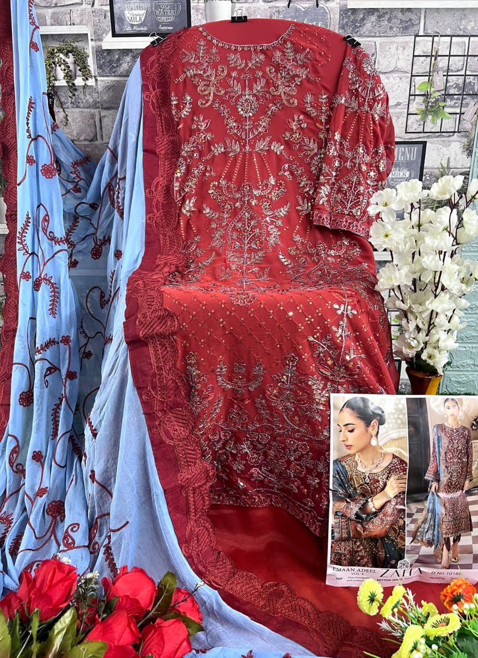 Emaan Adeel Vol 4 Zaha Georgette Pakistani Salwar Suits