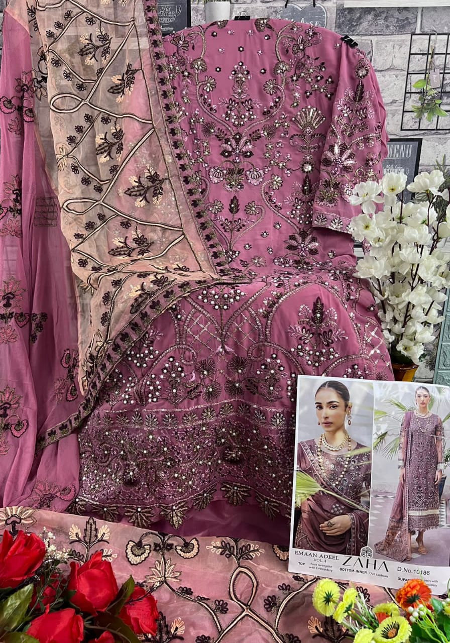 Emaan Adeel Vol 4 Zaha Georgette Pakistani Salwar Suits