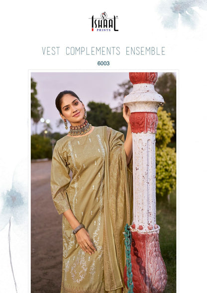 Embroidered Vol 6 Ishaal Prints Lawn Karachi Salwar Suits