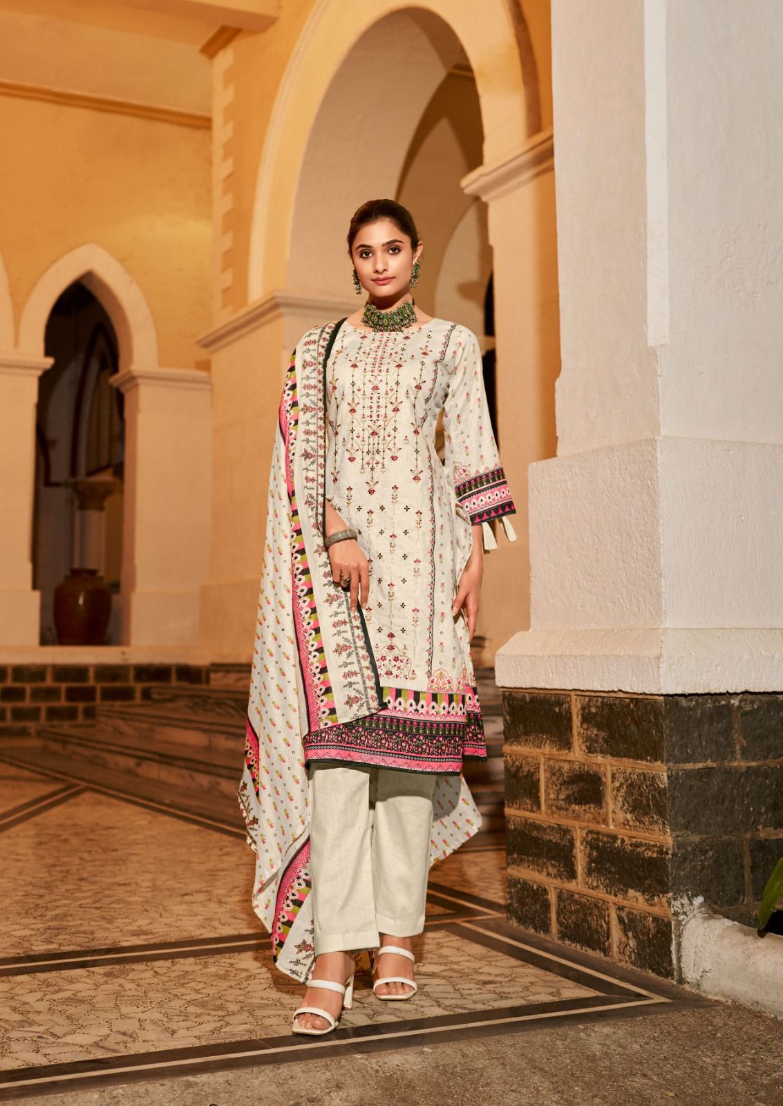 Embroidered Vol 6 Ishaal Prints Lawn Karachi Salwar Suits