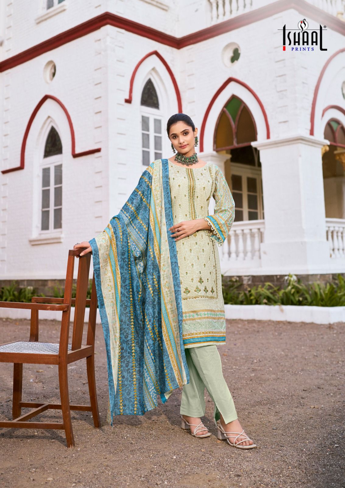Embroidered Vol 6 Ishaal Prints Lawn Karachi Salwar Suits