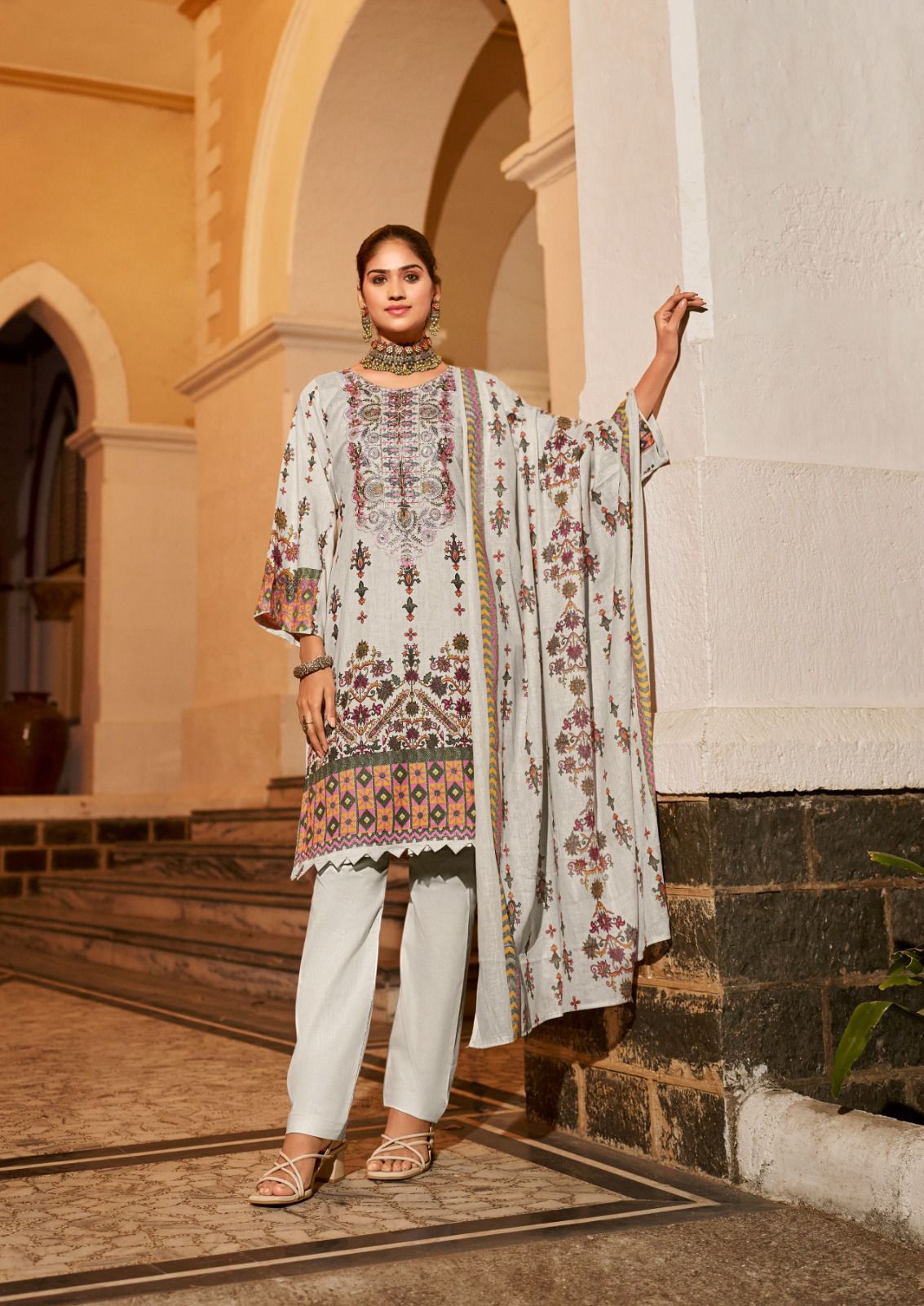 Embroidered Vol 6 Ishaal Prints Lawn Karachi Salwar Suits