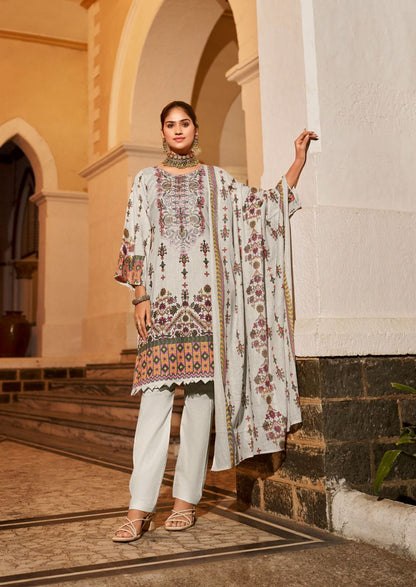 Embroidered Vol 6 Ishaal Prints Lawn Karachi Salwar Suits