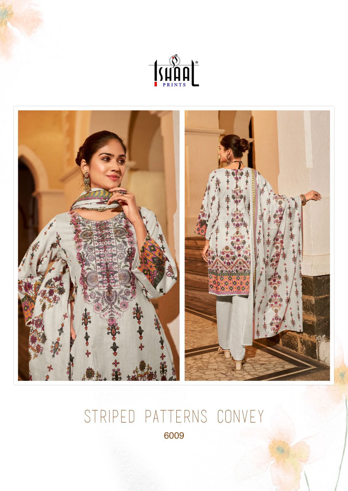 Embroidered Vol 6 Ishaal Prints Lawn Karachi Salwar Suits