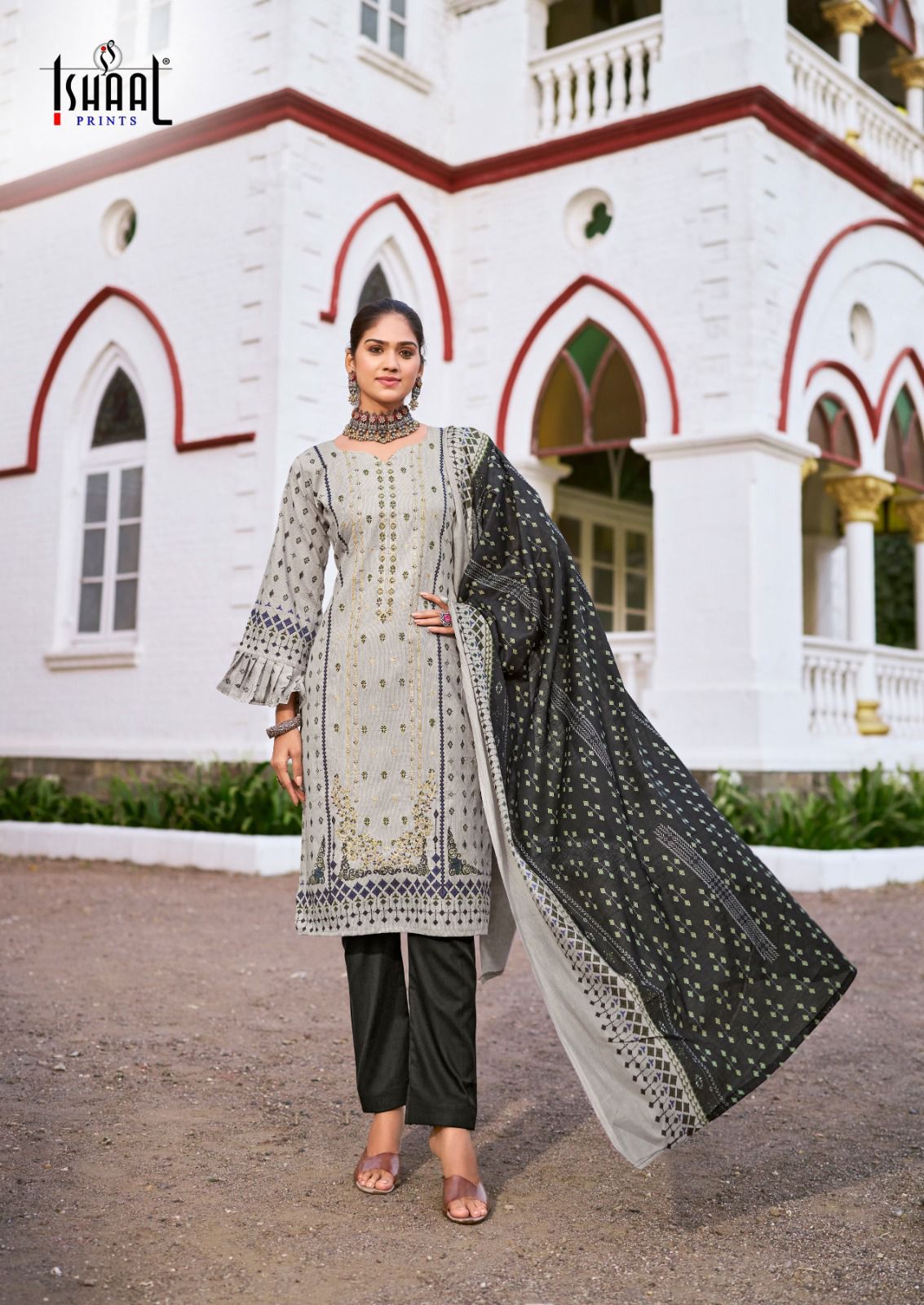 Embroidered Vol 6 Ishaal Prints Lawn Karachi Salwar Suits