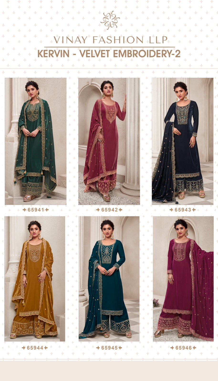 Embroidery-2 Kervin Vinay Fashion Llp Velvet Suits