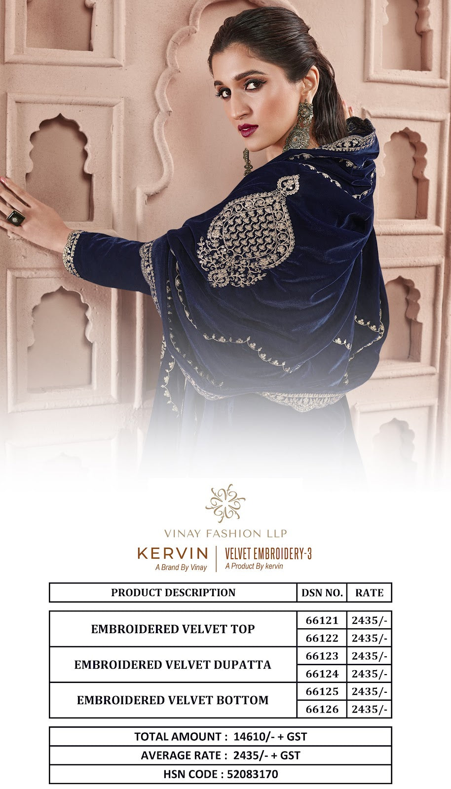 Embroidery 3 Kervin Vinay Fashion Llp Velvet Suits